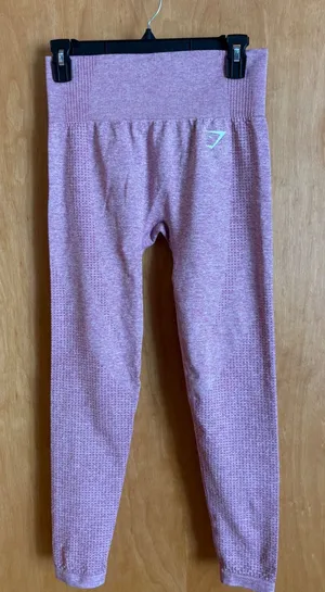 Gymshark‎ Vital Seamless Leggings Women's Athletic Pink Workout Gym Pants thumbnail 1