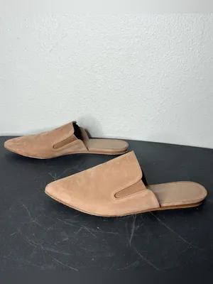 Jenni Kayne Oiled Leather Point Toe Slip On Mules in Taupe EU 41 Quiet Luxury thumbnail 3