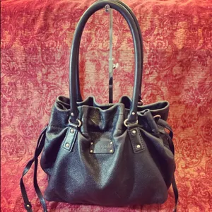 Lovely sparkly black leather Kate Spade handbag thumbnail 1