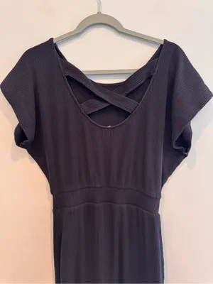 Daily Practice by Anthropologie Dolman Sleeve Ribbed Midi Dress XS thumbnail 6