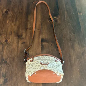 Born b.o.c.‎ Crossbody Bag Leopard Print Adjustable Strap Cheetah Purse Neutral thumbnail 2