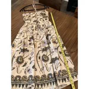 ULLA JOHNSON Ella lemon balm floral cut out halter midi dress size 2 thumbnail 5