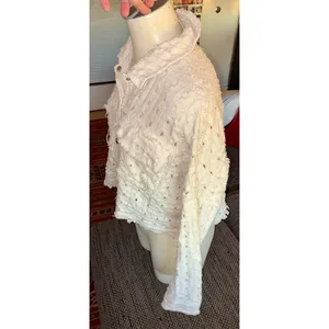 Le Lis Collection White Long-slv Crop Light Jacket, Sz M thumbnail 2