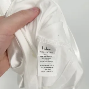 Lulus Womens Celebration Of Love White Satin One Shoulder Bodycon‎ Mini Dress XL thumbnail 8