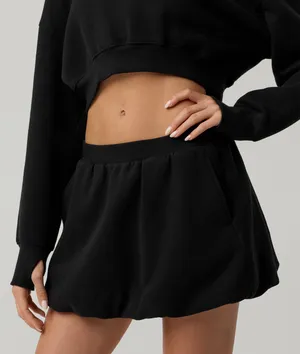 Aerie Cloud Fleece Bubble Skort thumbnail 1
