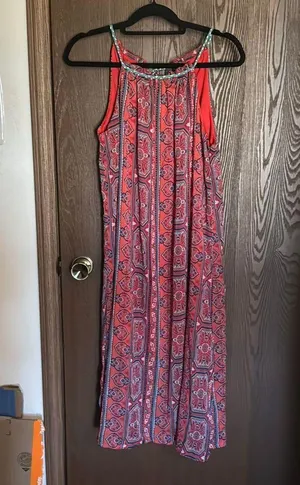 Reddish Orange Dress thumbnail 1