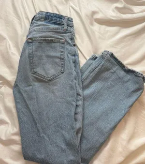 Abercrombie & Fitch Light Blue Straight Leg Jeans thumbnail 1