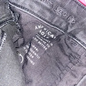 American Eagle Outfitters Black Wash Denim High Rise Jegging Jean Women's Size 6 thumbnail 8