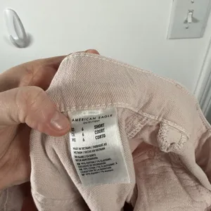 American Eagle Super High Rise Baggy Wide Leg‎ Jeans Pink Boho Womens 6 Short thumbnail 8