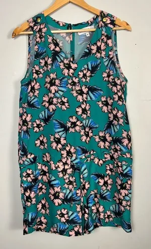 Amanda Uprichard Revolve Floral Green Pink Romper size medium thumbnail 1