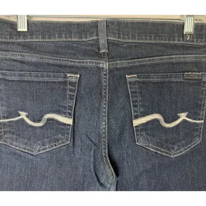 7 For All Mankind Bootcut Jeans Sz 30 Women Stretch Signature Wave Pocket Design thumbnail 5