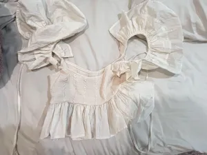 White ZARA Top Small thumbnail 3