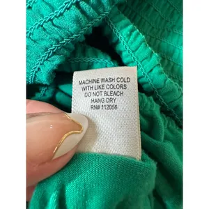 Zenana Emerald Green Smocked Bodice Tiered Maxi Dress Medium (light pilling) thumbnail 9