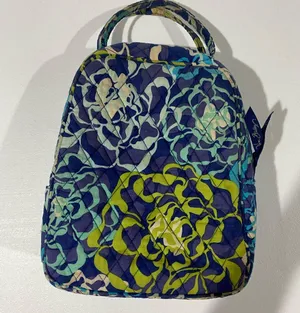 Vera Bradley Floral Blue and Green Women's lunch Bag thumbnail 1