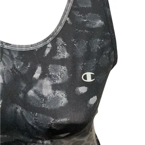 Champion Women's Black and Gray Patterned Tank Top Excellent Condition thumbnail 5