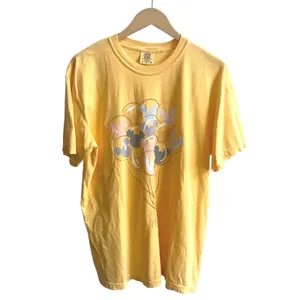 Comfort Colors Mickey Mouse Balloon T-Shirt Women L Yellow Orange Disneycore Tee thumbnail 2