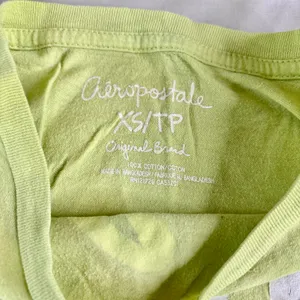 Y2K Aeropostale Lime Green T Shirt XS thumbnail 4