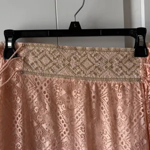 Queen & Pawn Pink Lace Maxima Maxi Long Boho Skirt Size Small thumbnail 2