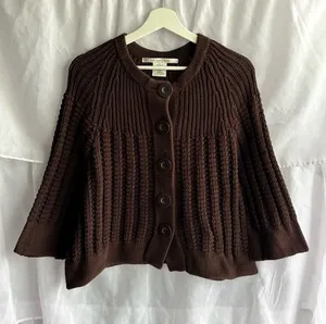 Studio M Y2K Chunky Knit Sweater Brown Size L thumbnail 1