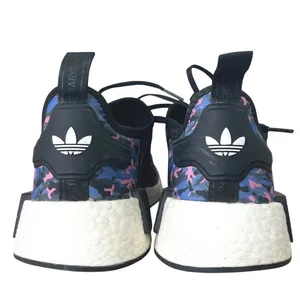 adidas NMD_R1 Boost Running Shoes Blue Pink Camo Primeknit‎ Sneakers Womens 5.5 thumbnail 7