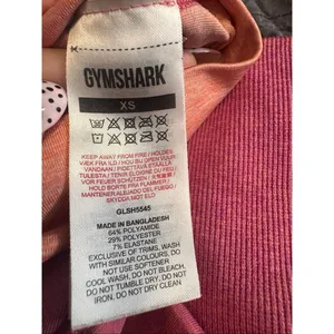Gymshark Ombre Seamless Shorts Womens Size Extra Small XS Berry Orange Athletic thumbnail 4