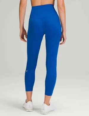 Lululemon Base Pace High Rise Running Tight 25" Symphony Blue Leggings Size 12 thumbnail 2