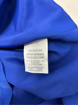 J. Crew Cobalt Royal Blue‎ Long-Sleeve ruffle-front dress Size 6 NEW thumbnail 13