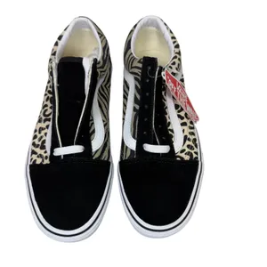 Vans Old Skool Animal Print Zebra Leopard Mix Casual Sneakers Women Size‎ 7 thumbnail 2