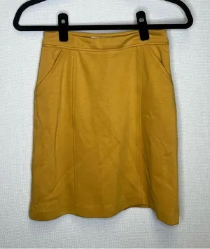 Boden | Mustard Yellow Pencil Mini‎ Skirt for Casual Work 2R thumbnail 1