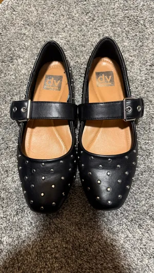 Dolce Vita Black Studded Mellie Flat Size 7 thumbnail 2