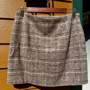Women's Wool‎ Blend Mini Skirt Plaid Clueless Side Zip Lined Preppy Academia Med thumbnail 2