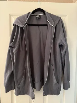 Nike Grey Zip Up Hoodie thumbnail 1