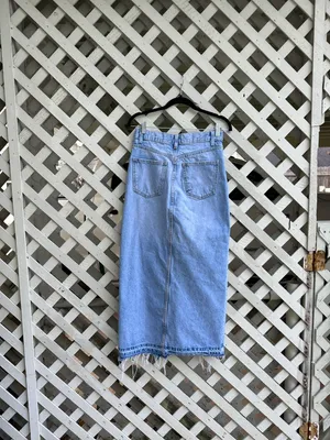 Zara Denim Midi Skirt thumbnail 3