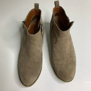 Lucky Brand tan betwixt suede‎ booties size 8 thumbnail 3