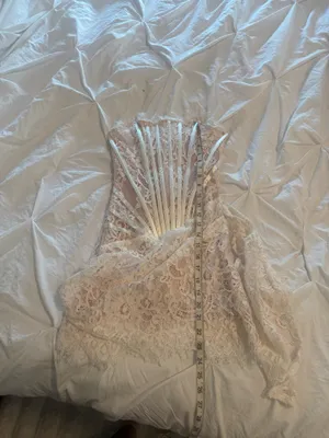 House Of CB White lace corset dress thumbnail 5