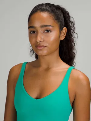 Lululemon • Align Tank Top crop Maldives Green nulu built in bra athletic yoga thumbnail 3