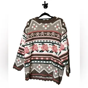 Vintage, Dana Scott Grannycore Sweater Size M thumbnail 2