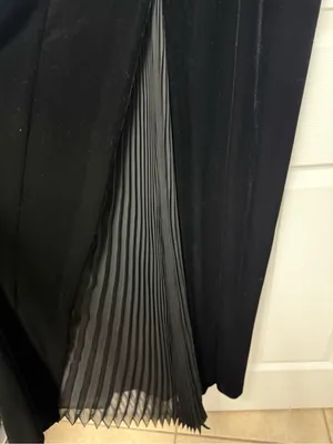 Robbie Bee Black Velvet Maxi Dress with Cowl Neck thumbnail 5
