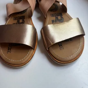 Sorel Ella II Bronze Gold Metallic Ash Slide Sandals Gladiator Size 7.5 Ankle‎ thumbnail 8