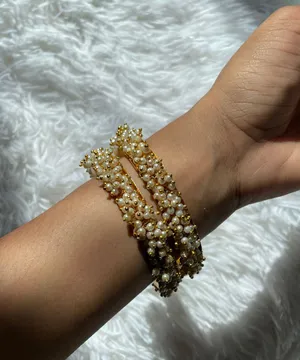Bangle Bracelets (2.4 Size) Gold thumbnail 2