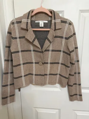 Max Studio Checkered soft blazer thumbnail 1