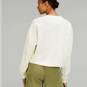 Lululemon Modal Fleece Pullover in Lemon Sorbet thumbnail 2