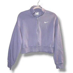 Nike Sportswear Phoenix Fleece 1/4 zip cropped sweatshirt thumbnail 3