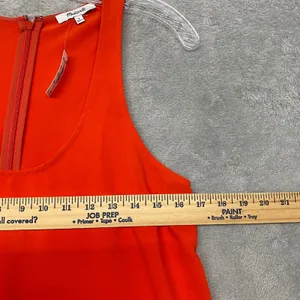 Madewell Dress Small Sleeveless‎ Scoop Neck Midi Bright Orange Relaxed NU577 thumbnail 10