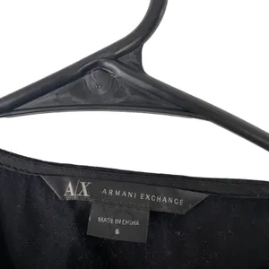 Armani Exchange Size 6 Small‎ Black Pleated Zip Dress Pockets thumbnail 8