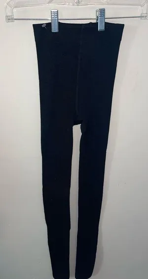 Unused Pair of Black Leggings/Stockings Leotards Sz S/M by A New Day thumbnail 1