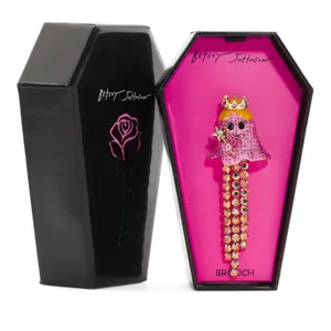 NIB Betsey Johnson Halloween Crystal Princess Brooch thumbnail 2