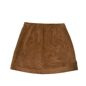 Abercrombie & Fitch Faux Suede Mini Skirt Size S Brown Preppy Fall Quiet Luxury thumbnail 3