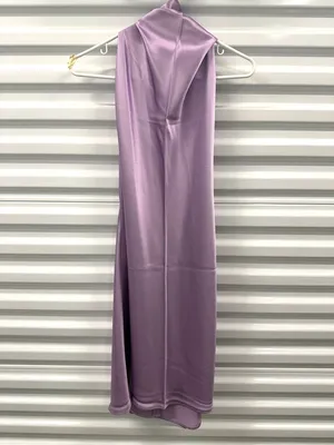 Sau Lee Penny Satin Mini Dress Lavender Womens Size 10 thumbnail 4