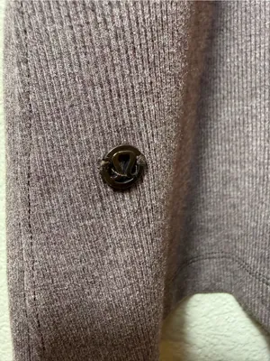 Lululemon‎ Gone for the Week Dress Mock Neck Ribbed Sleeveless Swing MidiTaupe S thumbnail 9
